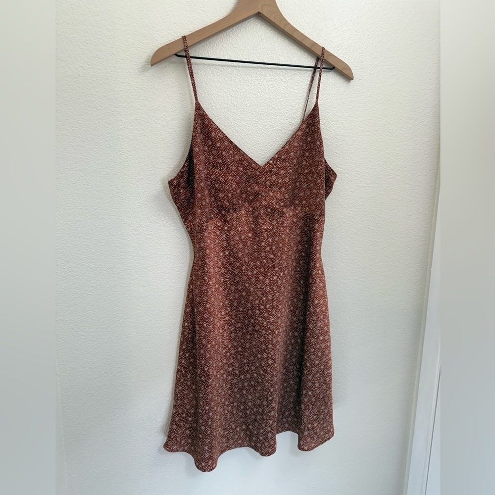 Abercrombie & Fitch Mini Dress Slip Style Silky Satin Large - Picture 3 of 10